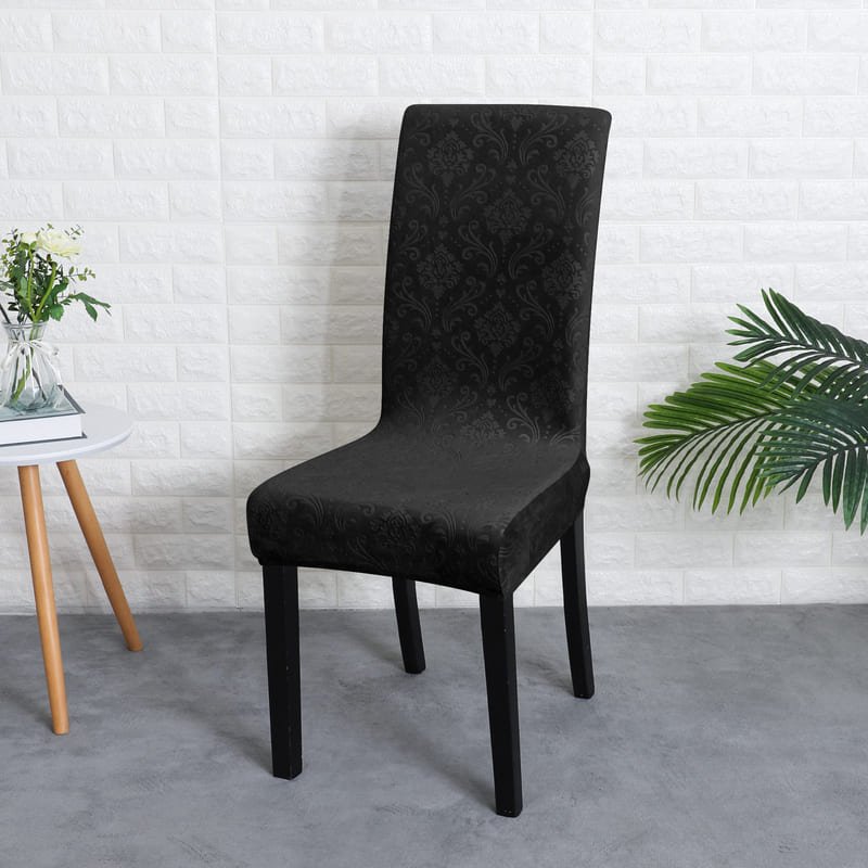 Housse de Chaise Velours Lys Noir 451