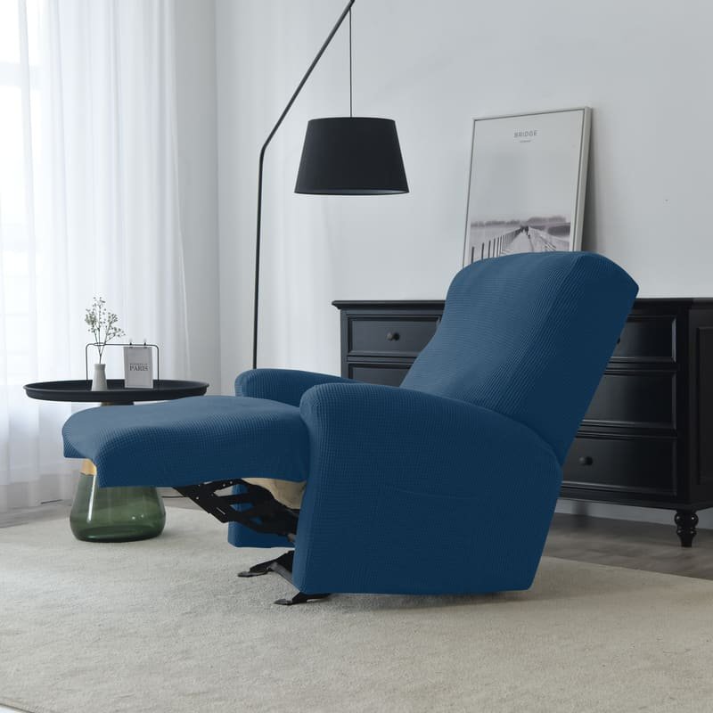 Housse de Fauteuil Relax Jacquard Bleu 307