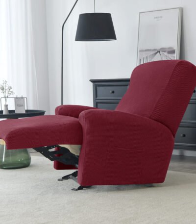 Housse de Fauteuil Relax Jacquard Bordeaux 305