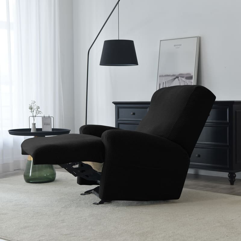 Housse de Fauteuil Relax Jacquard Noir 298