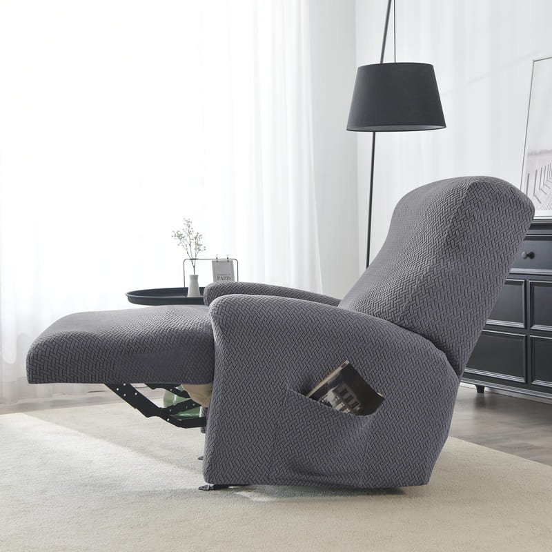 Housse de Fauteuil Relax Microfibre Gris Anthracite 313