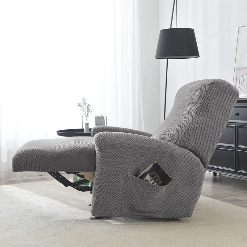 Housse de Fauteuil Relax Microfibre Grise 314