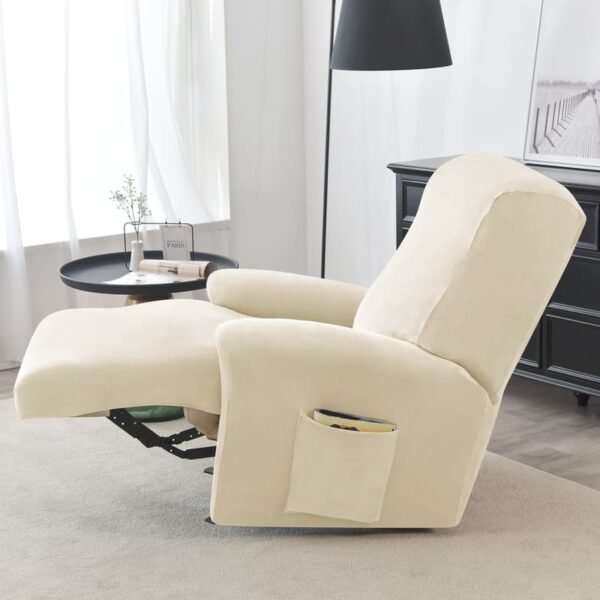 Housse de Fauteuil Relax Velours Beige 293