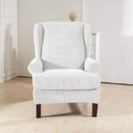 Housse Fauteuil Wingback Blanc 354