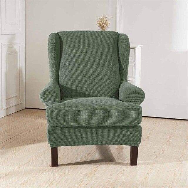 Housse Fauteuil Wingback Vert 350